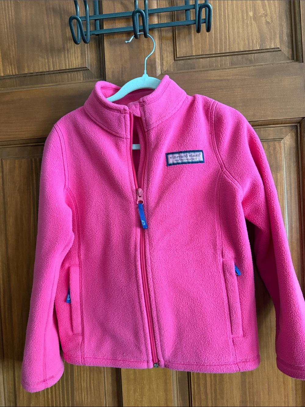 Vineyard Vines Bright Pink Fleece Zip Jacket